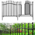 10 Panels No Dig Garden Decorative Fence - 24in H x 22.5ft L by Bilibompa