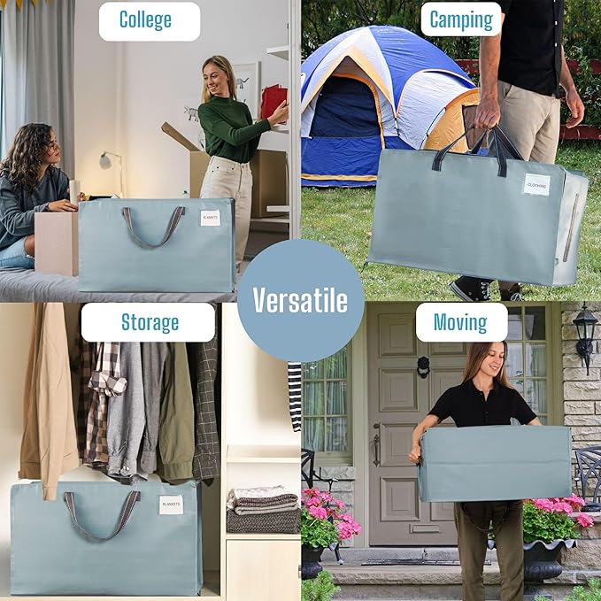 VENO 4 Pack Moving Bags and Large Christmas Decoration Storage Bins - Image 7