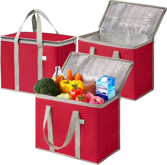 VENO 3 Pack Cooler Bag and Insulated Grocery Bags by Veno