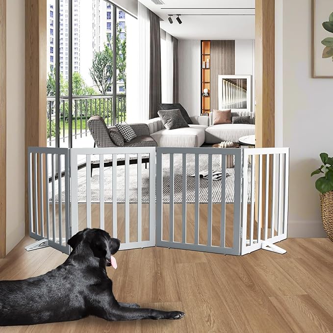 ZJSF Freestanding Indoor Dog Gate by ZJSF