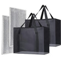 2PK Insulated Grocery Bags Reusable Heavy Duty by Bodaon