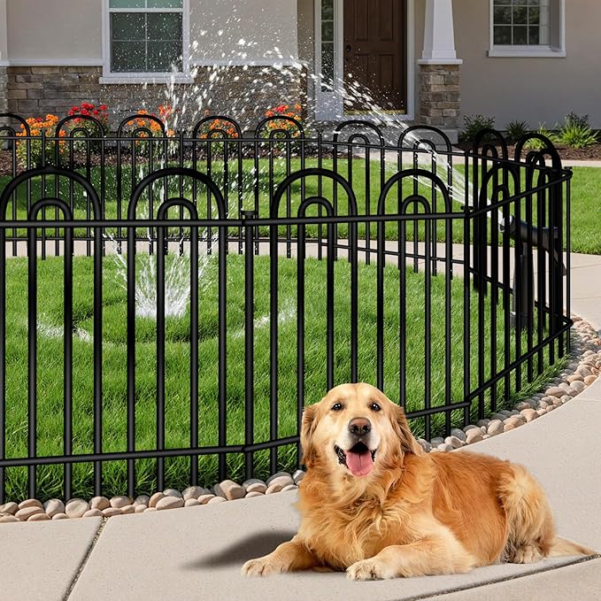 Decorative Garden Fence, 15 Panels No Dig Fence, 32 in x 36.25 ft Animal Barrier - Image 6