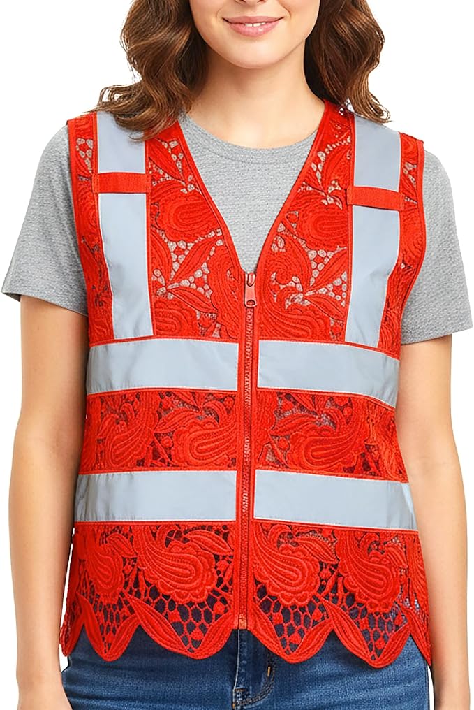 Lace-Mesh Safety Vest for Women & Men - Image 2