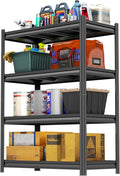 Adjustable 4-Tier Garage Shelving, Heavy Duty Steel Storage Rack, High Load by Notmise