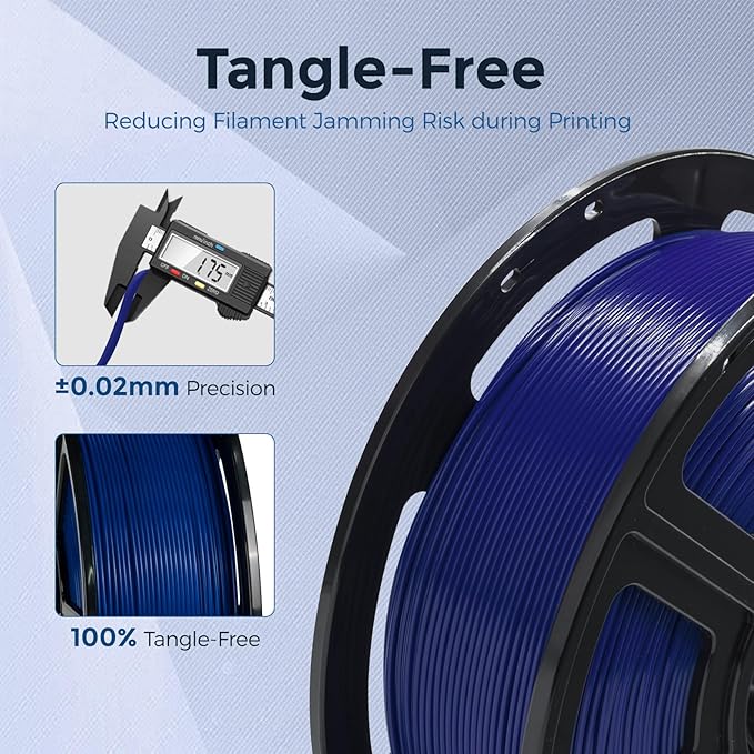 FLASHFORGE PETG Pro Filament 1.75mm Blue, 3D Printer Filament 1kg Spool - Image 5