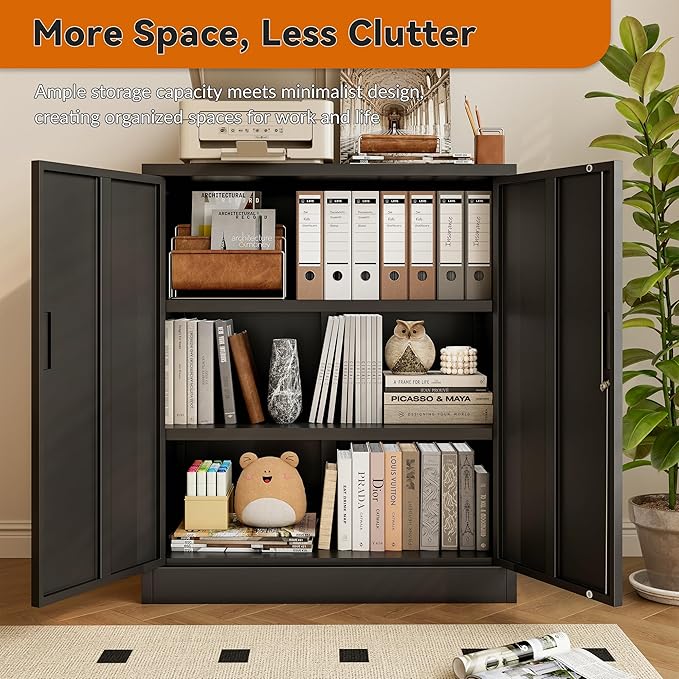 BESFUR Metal Storage Cabinet 36" H, Garage Storage Cabinet - Image 9