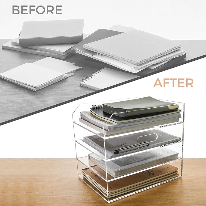 4 Tier Paper Organizer Letter Tray - Image 8