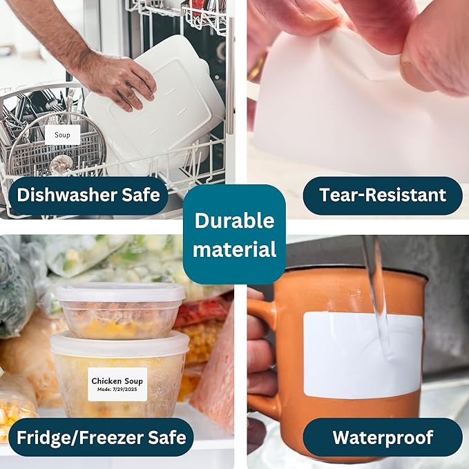 Blank Waterproof Label Stickers, 70mm x 40mm, Durable - Image 4