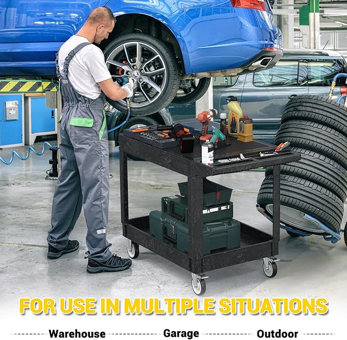 Heavy Duty Plastic Utility Cart - Image 7