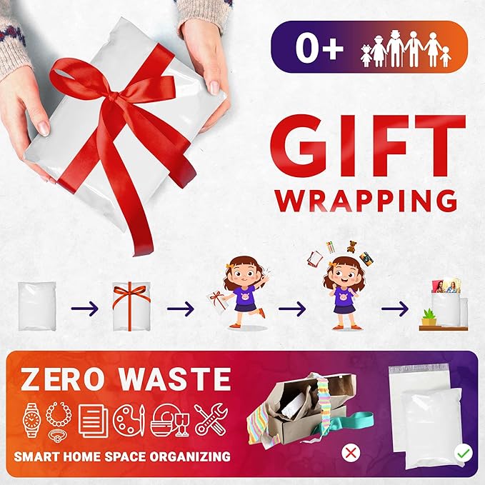 ABC PACK & SUPPLY White Gusseted Poly Mailers, 2.5 Mil. Plastic Shipping Bags - Image 6
