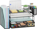 Marbrasse Desk Organizer and Accessories，4-Tier Paper Letter Tray Organizer by Marbrasse