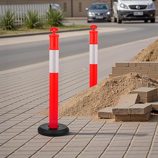 VEVOR 2 Pack Traffic Delineator Posts, 48 inches Traffic Safety Cones - Image 8