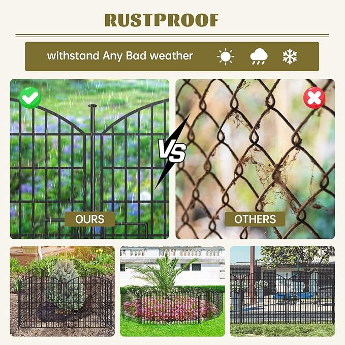 16 Panels No Dig Garden Fence - Image 3