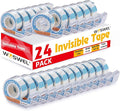 Tape Refills with Dispenser, 24 Roll Invisible Tapes, 3/4 Inch X 600 in by WonderfulOptions