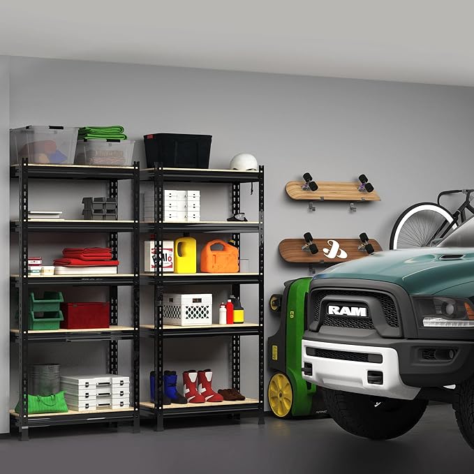 PrimeZone Storage Shelves 3 Pack 5 Tier Adjustable Garage Storage Shelving - Image 2