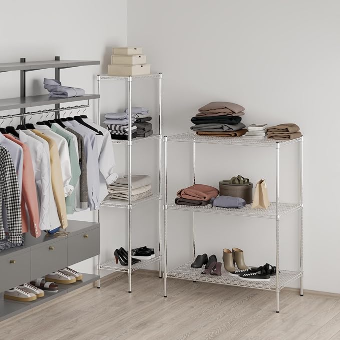 24" Deep x 42" Wide x 54" Height Wire Shelving Kit | 3-Tier | NSF Commercial - Image 6