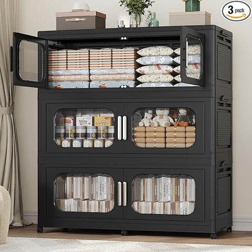 150Gal Exra Large Stackable Storage Bins by KUYIGAME