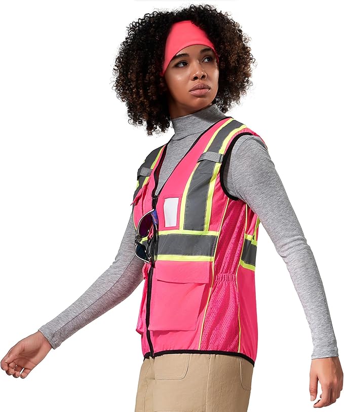 AYKRM Custom Logo Personalised Printed High Visibility Reflective 2 two tone - Image 3