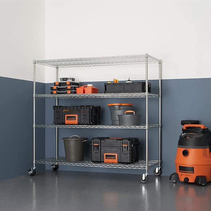 Trinity Basics 4-Tier Adjustable Wire Shelving - Image 4