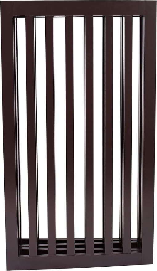 INTERNET'S BEST Dog Gate Indoor Freestanding Pet Barrier, Folding Wood Dog Fence - Image 8