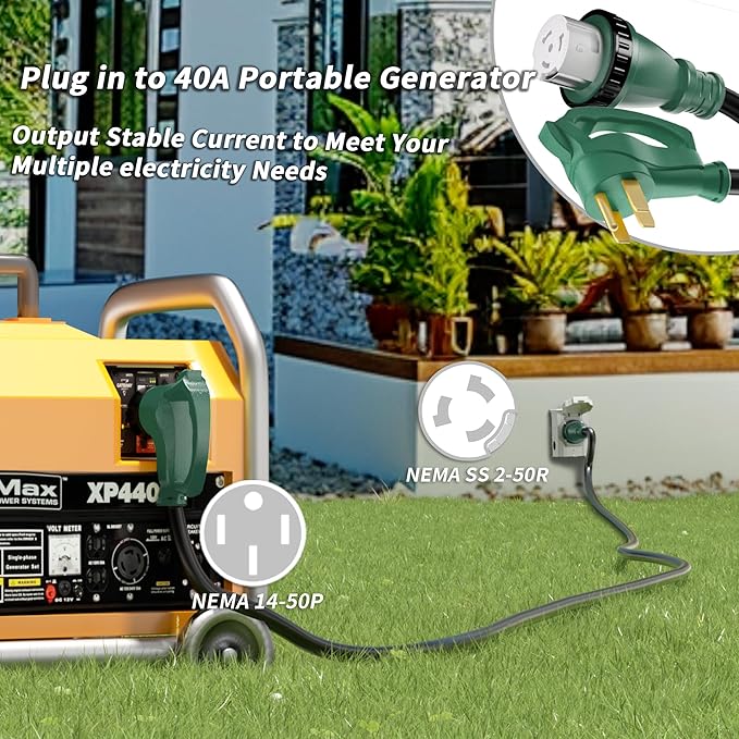 40 Amp Generator Cord, 75FT 40 Amp RV Extension Cord - Image 2