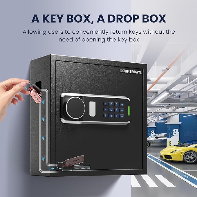 Heavy Duty 64 Keys Electronic Key Lock Box Wall Mount - Image 2