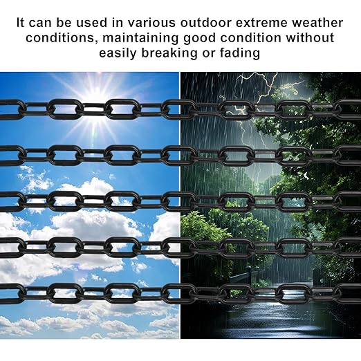 82FT Black Plastic Chain Barrier - Image 4