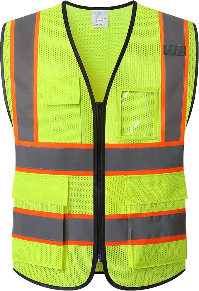 Reflective Mesh Safety Vest for Men Women by Ekkosafety