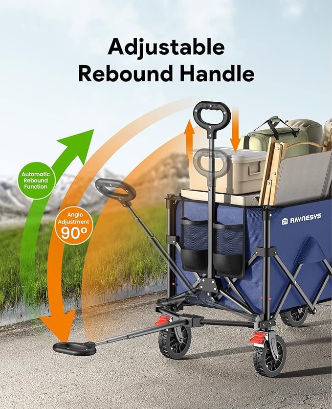 Wagon Carts Foldable, 180L Collapsible Foldable Wagon - Image 8
