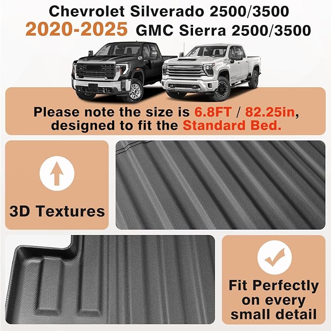TripleAliners Truck Bed Mat Compatible - Image 5
