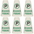 SmartSign 6-Pack 'Reserved Parking' Reflective Cone Message Sleeve Collar by SmartSign