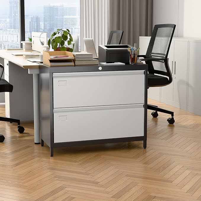 SUXXAN Metal 2 Drawer Lateral File Cabinet - Image 8
