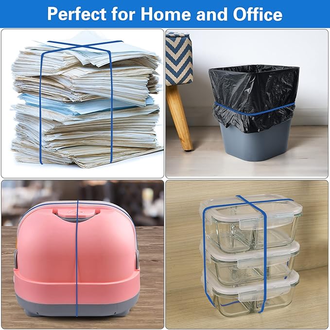 Large Heavy Duty Latex Rubber Bands 12 Inches Trash Can Bands Strong Elastic - Image 7