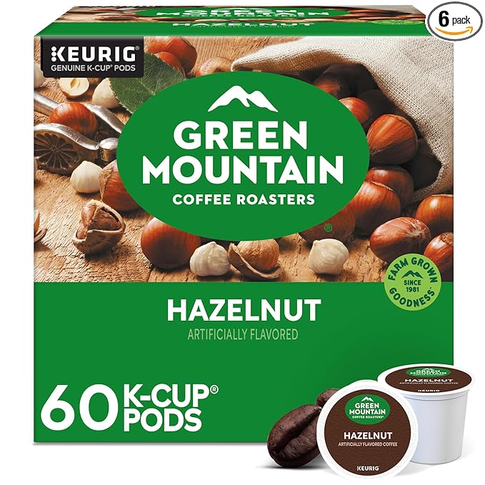 Green Mountain Coffee Roasters Hazelnut, Keurig Single Serve K-Cup Pods by GreenMountainCoffeeRoasters