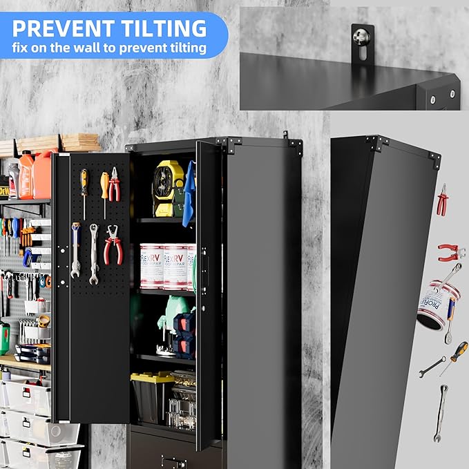 Aobabo Upgraded Metal Garage Storage Cabinet - Image 6