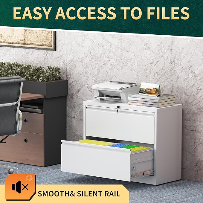 2 Drawer Lateral File Cabinet - Image 7