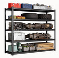 Garage Shelves, 14-48''W Heavy-Duty Storage Shelves, Double-Layer Uprights by Beaunatixx