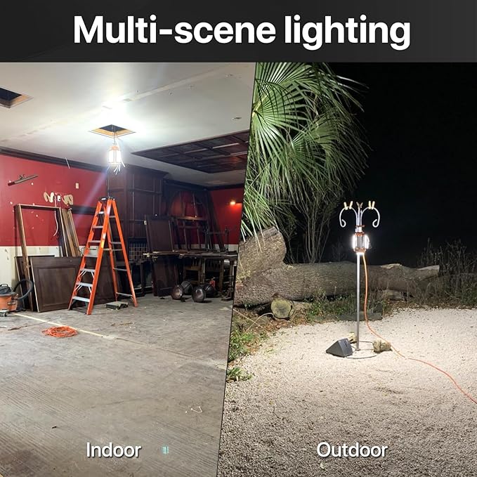 LED Temporary Work Light: 80W 12000LM Led Work Light - Image 6