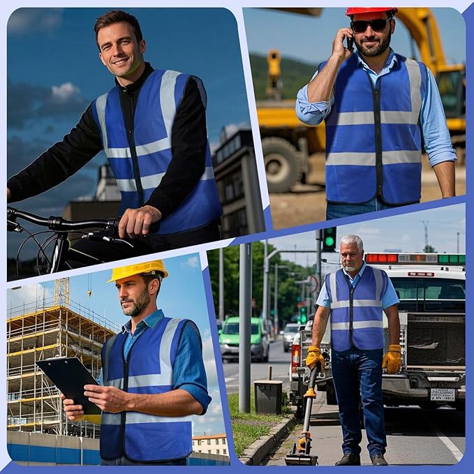 BeautyWill Custom Safety Vest Customized Logo Class 2 High Visibility - Image 5