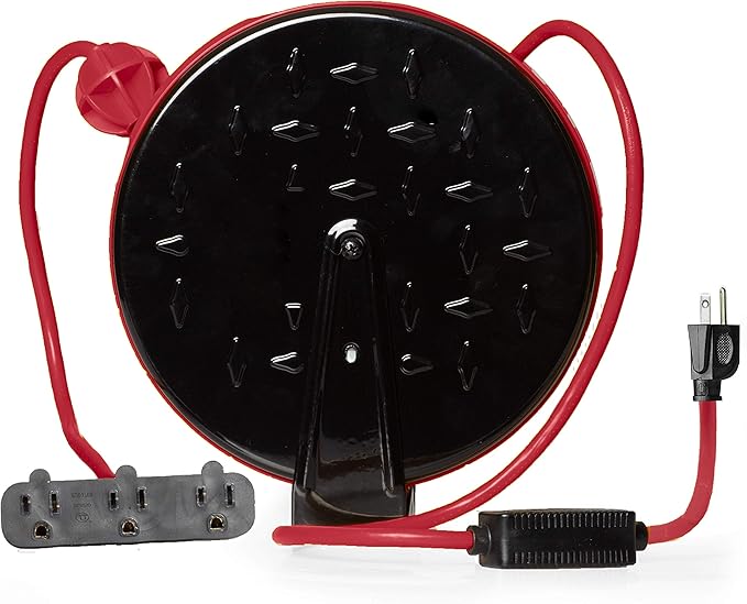 IRON FORGE CABLE 30Ft Retractable Extension Cord Reel by IronForgeCable