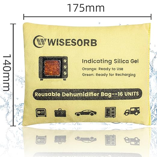 2 Pack 500G Reusable Silica Gel Desiccant Dehumidifier Bags, Color Indicating - Image 2