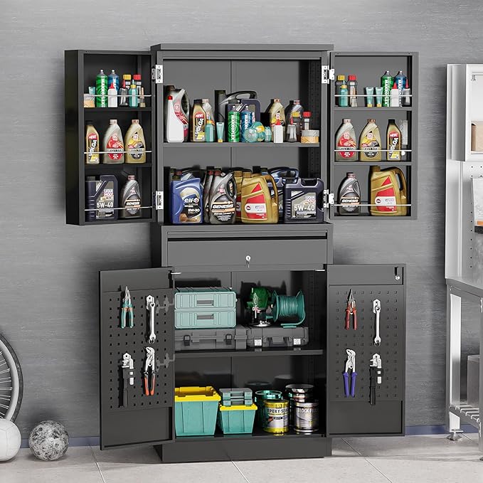 VINGLI Metal Storage Cabinet - Image 4
