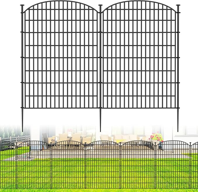 10 Panels No Dig Decorative Garden Fence - 40 in x 23.6 ft - Image 8