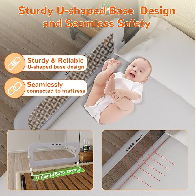 Bed Guard Rail for Toddlers - Image 4