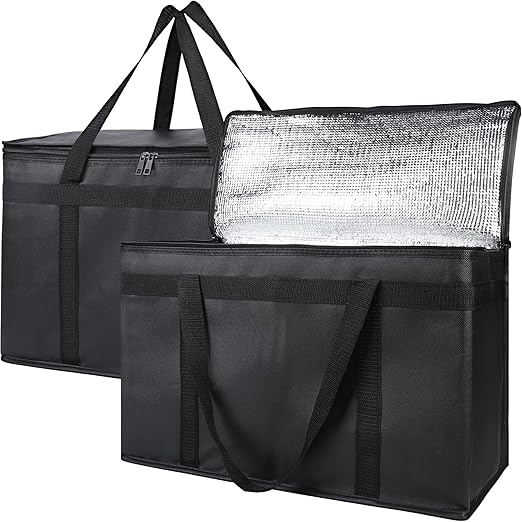 Bodaon 2-Pack Insulated Food Delivery Bag, XX-Large Reusable Grocery Shopping by Bodaon