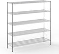 21" Deep x 72" Wide x 74" Height Wire Shelving Kit | 5-Tier | NSF Commercial by Regal+Altair