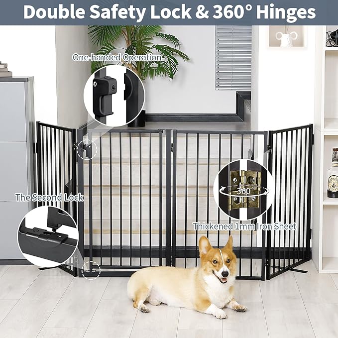 Metal Freestanding Dog Gates - Image 3