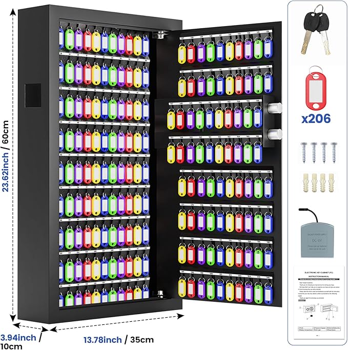 206 Keys Combination Lock Key Cabinet - Image 2