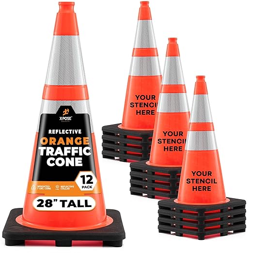 Xpose Safety 28" Orange Traffic Cones by XposeSafety