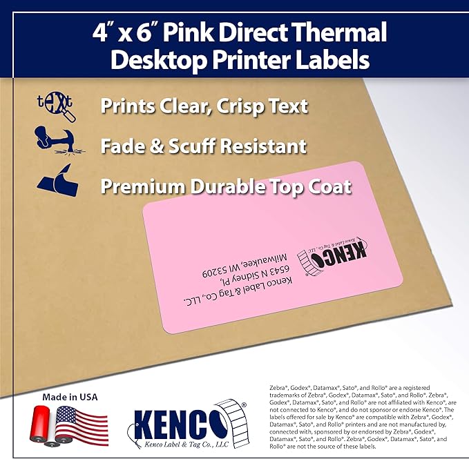 4" X 6" Direct Thermal Perforated Stickers Labels - Image 3